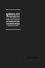 Normalien, Vorschriften und Leitsätze des Verbandes Deutscher Elektrotechniker eingetragener Verein