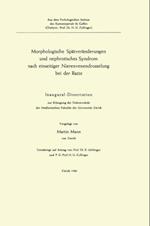 Morphologische Spätveränderungen und nephrotisches Syndrom nach einseitiger Nierenvenendrosselung bei der Ratte