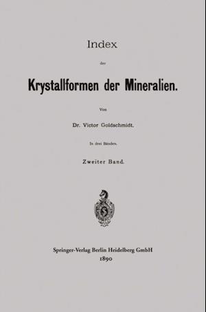 Index der Krystallformen der Mineralien