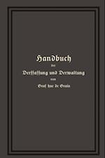 Handbuch der Verfassung und Verwaltung in Preußen und dem Deutschen Reiche