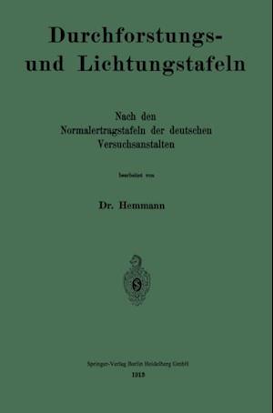 Durchforstungs- und Lichtungstafeln