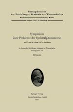 Symposium über Probleme der Spektralphotometrie am 27. und 28. Februar 1957 in Heidelberg