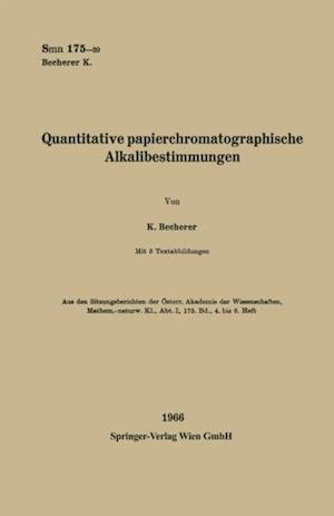 Quantitative papierchromatographische Alkalibestimmungen