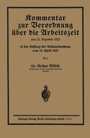 Kommentar zur Verordnung über die Arbeitszeit