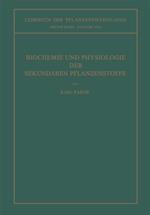 Biochemie und Physiologie der Sekundären Pflanzenstoffe