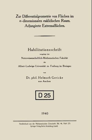 Zur Differentialgeometrie von Flächen im n-dimensionalen euklidischen Raum. Adjungierte Extremalflächen