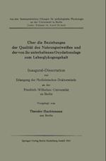 Über die Beziehungen der Qualität des Nahrungseiweißes und der von ihr unterhaltenen Oxydationslage zum Leberglykogengehalt