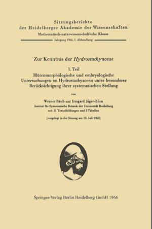 Zur Kenntnis der Hydrostachyaceae