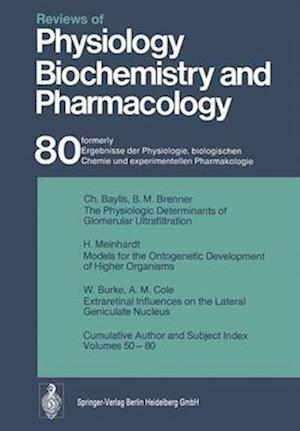 Reviews of Physiology, Biochemistry and Pharmacology : Volume: 80