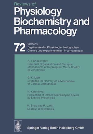 Reviews of Physiology, Biochemistry and Pharmacology