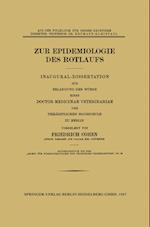 Zur Epidemiologie Des Rotlaufs