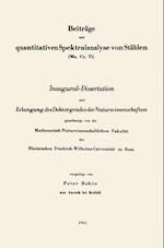 Beiträge zur quantitativen Spektralanalyse von Stählen (Mo, Cr, Ti)