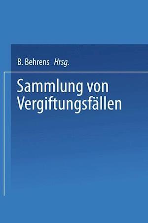 Sammlung Von Vergiftungsfällen