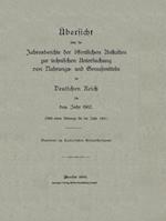 Übersicht über die Jahresberichte der öffentlichen Anstalten zur technischen Untersuchung von Nahrungs- und Genußmitteln im Deutschen Reich für das Jahr 1902