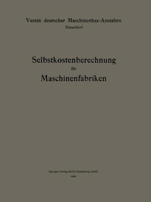 Selbstkostenberechnung für Maschinenfabriken