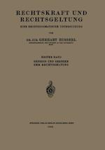 Rechtskraft und Rechtsgeltung: Eine Rechtsdogmatische Untersuchung