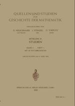 Quellen und Studien zur Geschichte der Mathematik, Astronomie und Physik