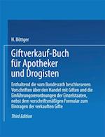 Giftverkauf-Buch für Apotheker und Drogisten