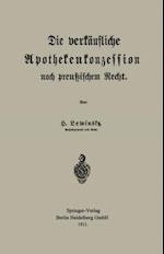 Die verkäufliche Apothekenkonzession nach preußischem Recht