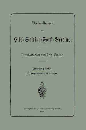 Verhandlungen Des Hils-Solling-Forst-Vereins