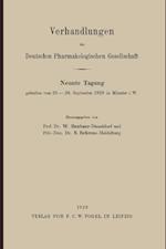 Verhandlungen Der Deutschen Pharmakologischen Gesellschaft