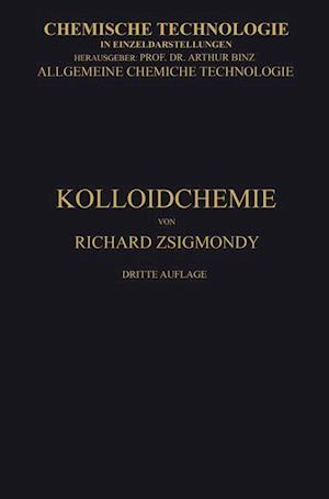 Kolloidchemie Ein Lehrbuch