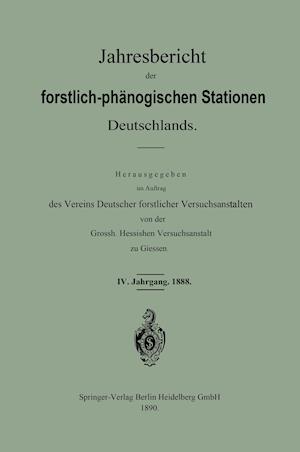 Jahresbericht der forstlich — phänologischen Stationen Deutschlands