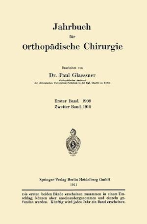 Jahrbuch für orthopädische Chirurgie