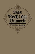 Das Recht der Bauwelt