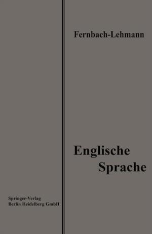 Lehrbuch der Englischen Sprache