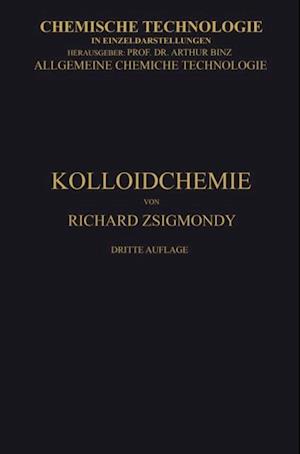 Kolloidchemie Ein Lehrbuch