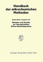 Waagen Und Wägung; Geräte Zur Anorganischen Mikro-Gewichtsanalyse