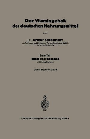 Der Vitamingehalt Der Deutschen Nahrungsmittel