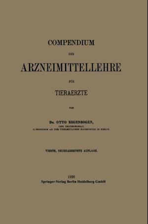 Compendium der Arzneimittellehre für Tieraerzte