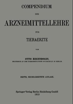 Compendium der Arzneimittellehre für Tieraerzte