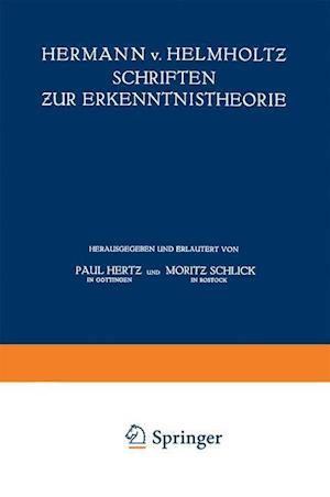 Hermann V. Helmholtz Schriften Zur Erkenntnistheorie