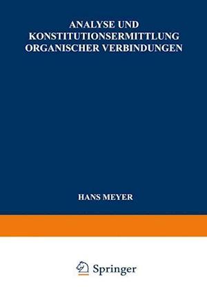 Analyse und Konstitutionsermittlung Organischer Verbindungen