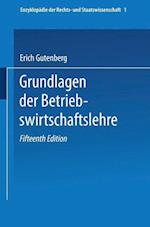 Grundlagen Der Betriebswirtschaftslehre