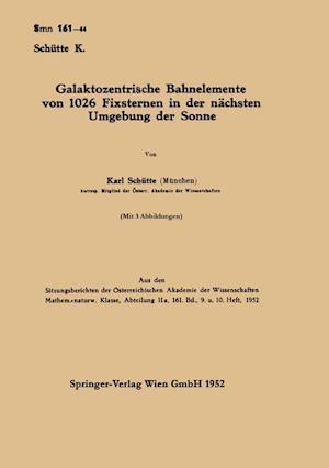 Galaktozentrische Bahnelemente von 1026 Fixsternen in der nächsten Umgebung der Sonne