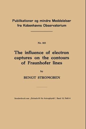 influence of electron captures on the contours of Fraunhofer lines