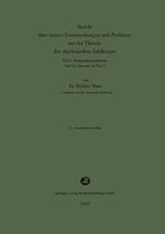 Bericht Über Neuere Untersuchungen Und Probleme Aus Der Theorie Der Algebraischen Zahlkörper