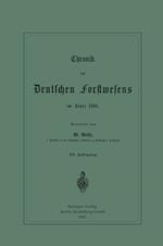 Chronik Des Deutschen Forstwesens Im Jahre 1886