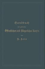 Handbuch Des Geltenden Öffentlichen Und Bürgerlichen Rechts