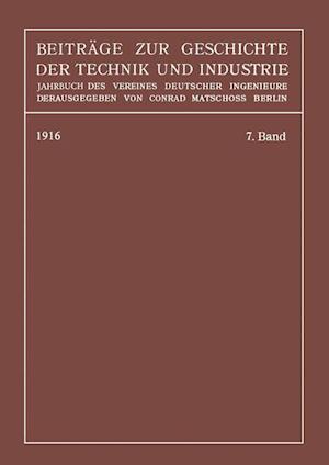 Beiträge zur Geschichte der Technik und Industrie