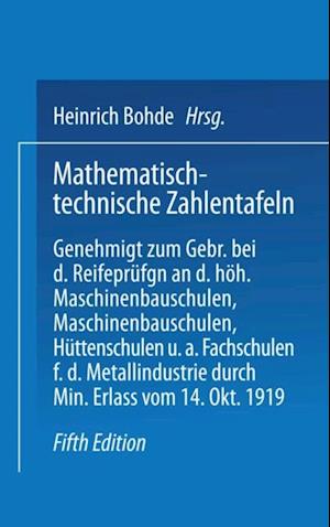 Mathematisch-technische Zahlentafeln