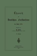 Chronik des Deutschen Forstwesens im Jahre 1883