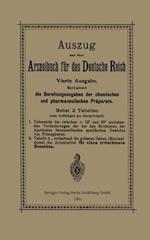 Auszug aus dem Arzneibuch für das Deutsche Reich