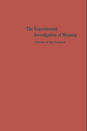 Experimental Investigation of Meaning