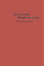 Experimental Investigation of Meaning