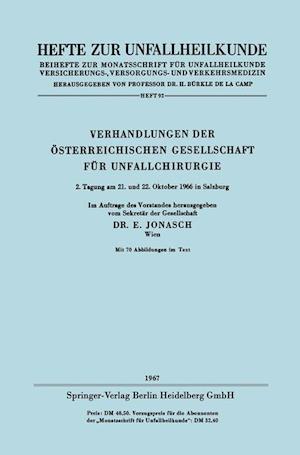 Verhandlungen der Österreichischen Gesellschaft für Unfallchirurgie